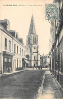 Le Grand Lucé     72        Rue Nationale Et Vue Sur L'église     (voir Scan) - Le Grand Luce