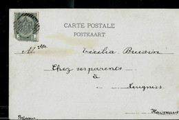 Carte-vue: Hal: Notre-Dame -  Obl à Barres ?? - Postmarks - Lines: Distributions