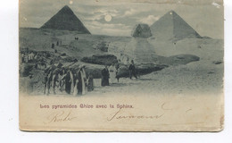 CPA - EGYPTE - Les Pyramides GHIZE Avec La SPHINX - - Sphinx