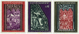 46034 MNH ANDORRA. Admón Francesa 1970 RETABLO DE LA CAPILLA DE SAN JOAN DE CASELLES - Collezioni