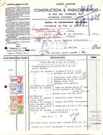 Huy - SA De Construction & Parachèvement Fonderie De Fer & Cuivre 1943 + Timbres (489) - 1900 – 1949