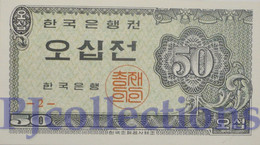 SOUTH KOREA 50 JEON 1962 PICK 29a UNC - Corea Del Sur