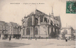 MONTARGIS. - L'Eglise Et La Statue De Mirabeau - Montargis