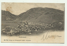 ANDERMATT 1905   - VIAGGIATA   FP - Andermatt