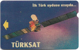 Turkey - TT - Alcatel - R Advert. Series - Turksat Satellite, R-056, (Backside PTT), 100U, 1995, Used - Türkei