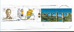 SPANIEN 036 / Fragment Mit 3 Marken 2022 - Used Stamps