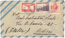 Argentine - Argentina - Buenos Aires - Lettre Avion Pour Udine (Italie) - Bel Affranchissement - 21 Avril 1952 - Lettres & Documents