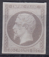 FRANCE : ESSAI DU NAPOLEON III 80c GRIS BRUN NEUF SANS GOMME - COTE 75 € - Probedrucke, Nicht Ausgegeben, Experimentelle Vignetten