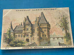 Chocolat GUÉRIN-BOUTRON Image -Chromo Ancienne - Château De Maintenon ( Eure-et Loir )) - Chocolate