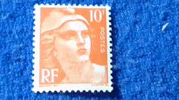 FRANSA-1945-46 -10F.NEW DAİLY STAMPS DAMGASIZ - Other & Unclassified