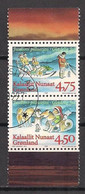 DK - Grönland  (1998)  Mi.Nr.  313 X + 314 X  Gest. / Used  (5fe01) MH / From Booklet - Used Stamps