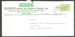 Cover Circulated 1974 Portugal Publicidade Advertising SOCERTO ARTIGOS DE CICLISMO DE CÉRTOMA, LDA AVELÂS DE CAMINHO - Storia Postale