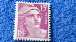 FRANSA-1945-46 -15F.NEW DAİLY STAMPS DAMGASIZ - Sonstige & Ohne Zuordnung