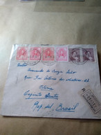 To Brasil From Argentina.2 Letters.to Vitoria Es.2 Diff Recepción Pmks  At Santos Dumont Airport.import7 Reg Post Conmem - Cartas & Documentos