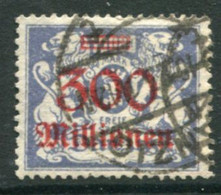 DANZIG 1923 300 Mio On 10000 Mk. Postally Used.  Michel 171,  Infla Expertised - Usados