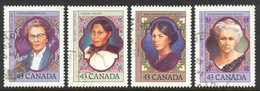 946 R) Canada Used 1993 Famous Women Set Complete - Ecrivains
