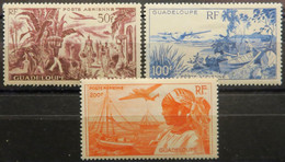 LP3844/1533 - 1947 - COLONIES FRANÇAISES - GUADELOUPE - POSTE AERIENNE - SERIE COMPLETE - N°13 à 15 NEUFS* - Poste Aérienne