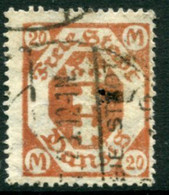 DANZIG 1923  Arms 20 Mk. Postally Used.  Michel 126Y,  Infla Expertised - Afgestempeld