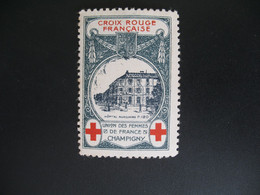 Vignette Militaire Delandre Guerre De 1914 - Croix Rouge - Red Cross -   Neuf ** Champigny Union Des Femmes  De France - Cruz Roja