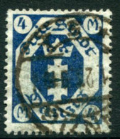 DANZIG 1922  Arms 4 Mk. Postally Used.  Michel 123Y,  Infla Expertised - Oblitérés