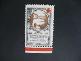 Vignette Militaire Delandre Guerre De 1914 - Croix Rouge - Red Cross - Croix Rouge Neuf * Comité De Nogent Sur Marne - Cruz Roja