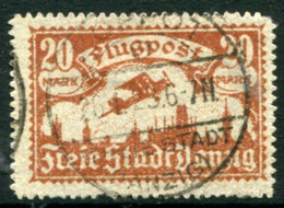 DANZIG 1923  Airmail 20 Mk. Postally Used.  Michel 118,  Infla Expertised - Usados