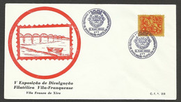Portugal Cachet Commemoratif Expo Philatelique Vila Franca De Xira 1968 Philatelic Expo Event Postmark - Flammes & Oblitérations