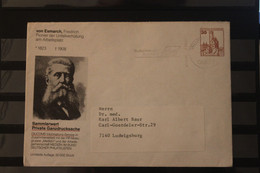 Deutschland 1982; GS Esmarch, Friedrich, Von; Burgen Und Schlösser 35 Pf. - Enveloppes Privées - Oblitérées