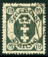 DANZIG 1922 Arms 1.50 Mk. Postally Used.  Michel 103,  Infla Expertised - Usati