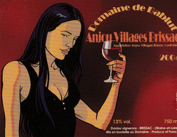 Etiquette Vin SEJOURNE Gael Festival BD Angers 2006 (Lance Crow Dog - Arte Della Tavola