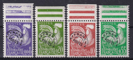 FRANCE 1960 - MNH - YT 119, 120, 121, 122 - Préoblitérés - 1953-1960