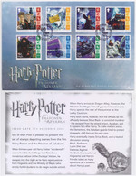 Harry Potter Prisoner Of Azkaban, J. K. Rowling, Novels, Magic School Hogwarts, OWL, Train, Deer, Bird, Movie, Film FDC - Cartas & Documentos