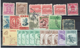 CUBA Lot VRAC De 24 Timbres Oblitérés Avec Quelques Doublons 3 Centimes Le Timbre / Modifiable Sur Demande - Verzamelingen & Reeksen