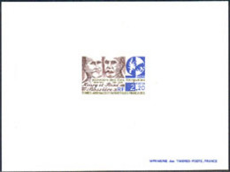 F.S.A.T.(1989) Henri & René Bossière. Deluxe Sheet. Scott No 148, Yvert No 147. - Imperforates, Proofs & Errors