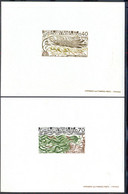 F.S.A.T.(1977) Algae. Set Of 2 Deluxe Sheets. Scott Nos 69,71. Yvert Nos 68-9. - Geschnittene, Druckproben Und Abarten