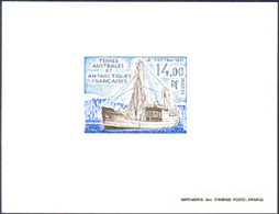 F.S.A.T.(1992) Supply Ship "Tottan". Deluxe Sheet. Scott No 171, Yvert No 169. - Imperforates, Proofs & Errors