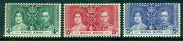 Hong Kong 1937 KGVI Coronation MLH - Neufs
