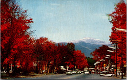 New Hampshire North Conway Snow-Capped Mount Washington From Main Street 1965 - White Mountains