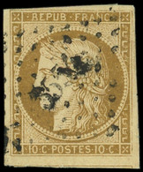 EMISSION DE 1849 - 1    10c. Bistre-jaune, Obl. PC, TB - 1849-1850 Ceres