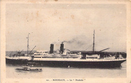 CPA BATEAUX - PAQUEBOTS - 101 - BORDEAUX - Le Mecknès - Edit La Cigogne - Steamers