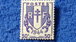 FRANSA-1945-46 -50c.COAT OF ARMS DAMGASIZ - Autres & Non Classés