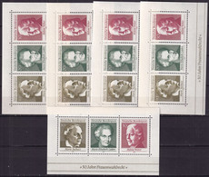 BRD 5 Stück Block 5 Postfrisch, 50 Jahre Frauenwahlrecht In Deutschland - 1959-1980