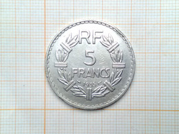 5 Francs Lavrillier Nickel 1935 - 5 Francs