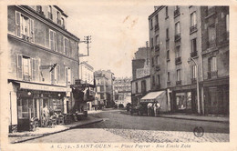 CP FRANCE - 93 - SAINT OUEN - Place Payret - Rue Emile Zola - Phototypie D'Abeille - Paris - Saint Ouen