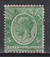 Timbre Oblitéré Du Kenya Uganda  De 1927  N°2 - Kenya & Oeganda