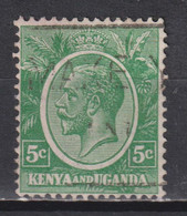 Timbre Oblitéré Du Kenya Uganda  De 1927  N°2 - Kenya & Uganda
