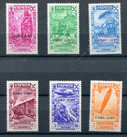 1938.CABO JUBY.BENEFICENCIA.EDIFIL 1/6*.NUEVOS CON FIJASELLOS.(MH).CATALOGO 64€ - Kaap Juby