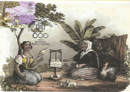 CARTE MAXIMUM - CARTOLINA MAXIMA - MAXIMUM KARTE - MAXIMUM CARD - PORTUGAL (MADEIRA) - PEINTURE -- PERSONNAGES TYPIQUES - Engravings