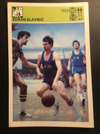 SVIJET SPORTA Card ► WORLD OF SPORTS ► 1980. ► ZORAN SLAVNIĆ ► No. XII/1980. ► Basketball ◄ - Andere & Zonder Classificatie