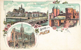 Gruss Aus Metz * 1907 * CPA Litho Illustrateur Genre Carl Kunzli - Metz